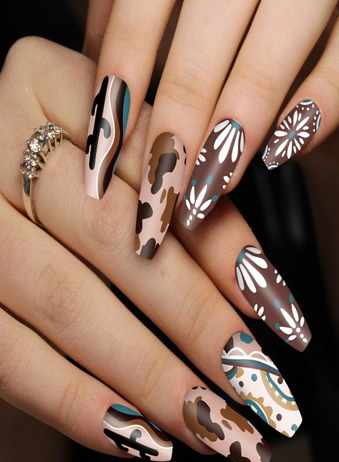 وولاين مجموعة Whaline المكونة من 6 قطع من قوالب ختم الأظافر الغربية، قوالب ختم رعاة البقر، قوالب فن الأظافر للطباعة والتصميم في صالونات التجميل - Image 5